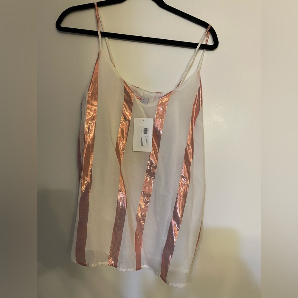NWT shiny rose gold cami